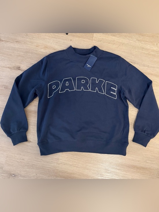 Parke Tops - NWT Target x Parke Women’s Navy Sweatshirt with Embroidered Logo